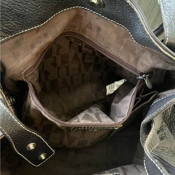 Furla Pebbled Leather Bucket Bag Black - Picture 13 of 15